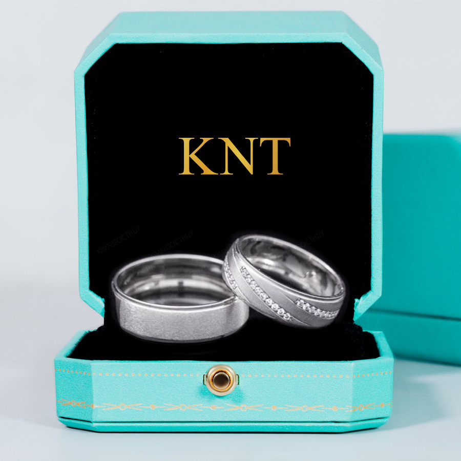 Nhẫn cưới F109 màu vàng trắng thanh lịch