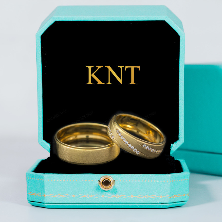 Nhẫn cưới F109 màu vàng vàng sang trọng