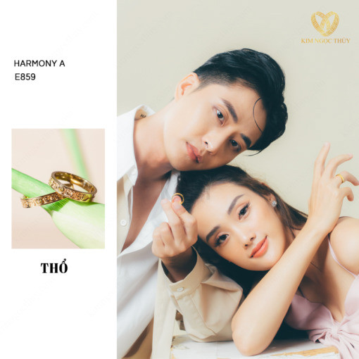 Nhẫn cưới Harmony A E859 phù hợp với đa dạng phong cách