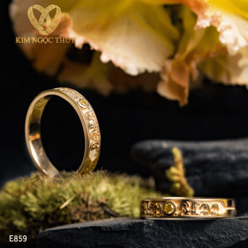 Nhẫn cưới Harmony A E859 thiết kế hiện đại và tinh tế