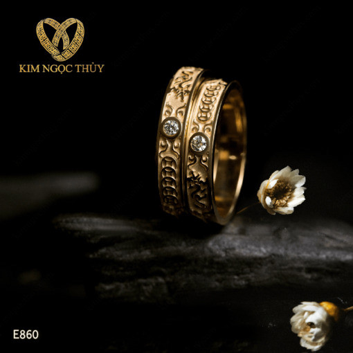 Nhẫn cưới Harmony A E860 thiết kế dựa theo quy luật về Ngũ hành