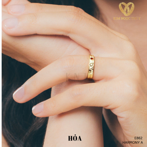 Nhẫn cưới Harmony E862 mang lại nét đẹp độc đáo cho cặp đôi