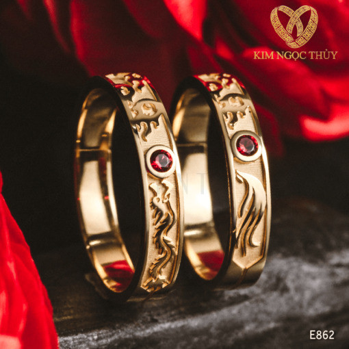 Nhẫn cưới Harmony E862 thiết kế sang trọng và cá tính