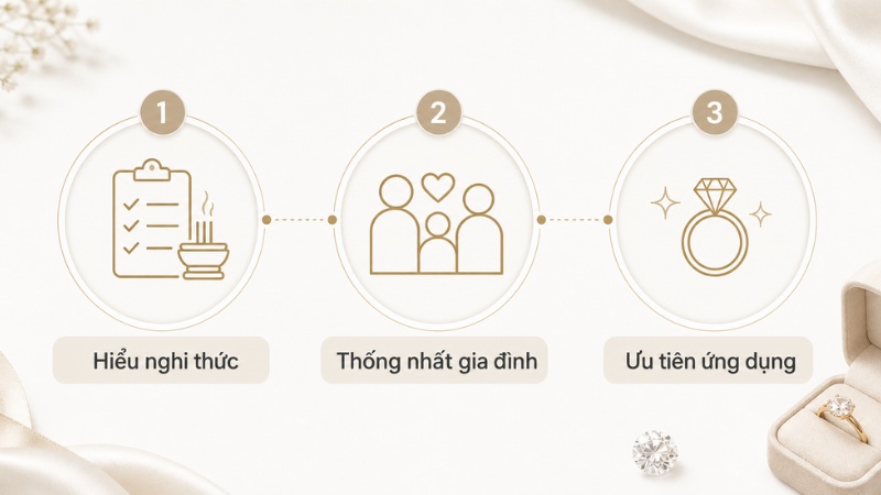 Kinh nghiệm chuẩn bị nữ trang đám hỏi