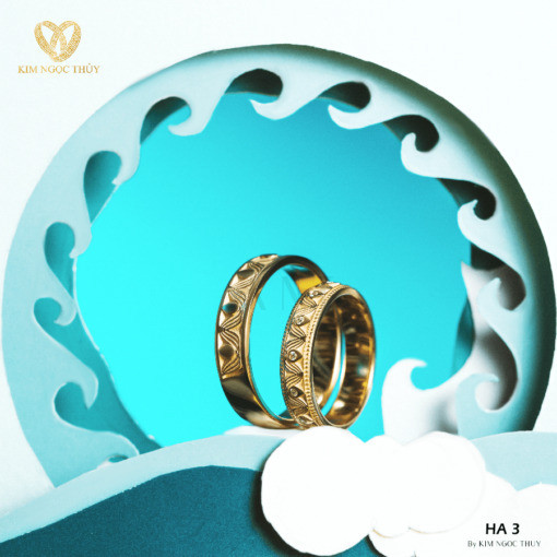 Nhẫn cưới Harmony E Aqua HA3 + HAR3 mang lại nhiều ý nghĩa cho cặp đôi
