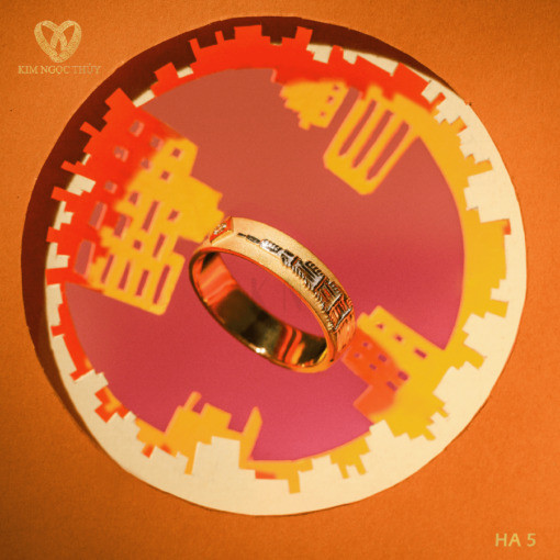 Nhẫn cưới Harmony E Globe HA5 + HAR5 đường nét chạm khắc tinh xảo