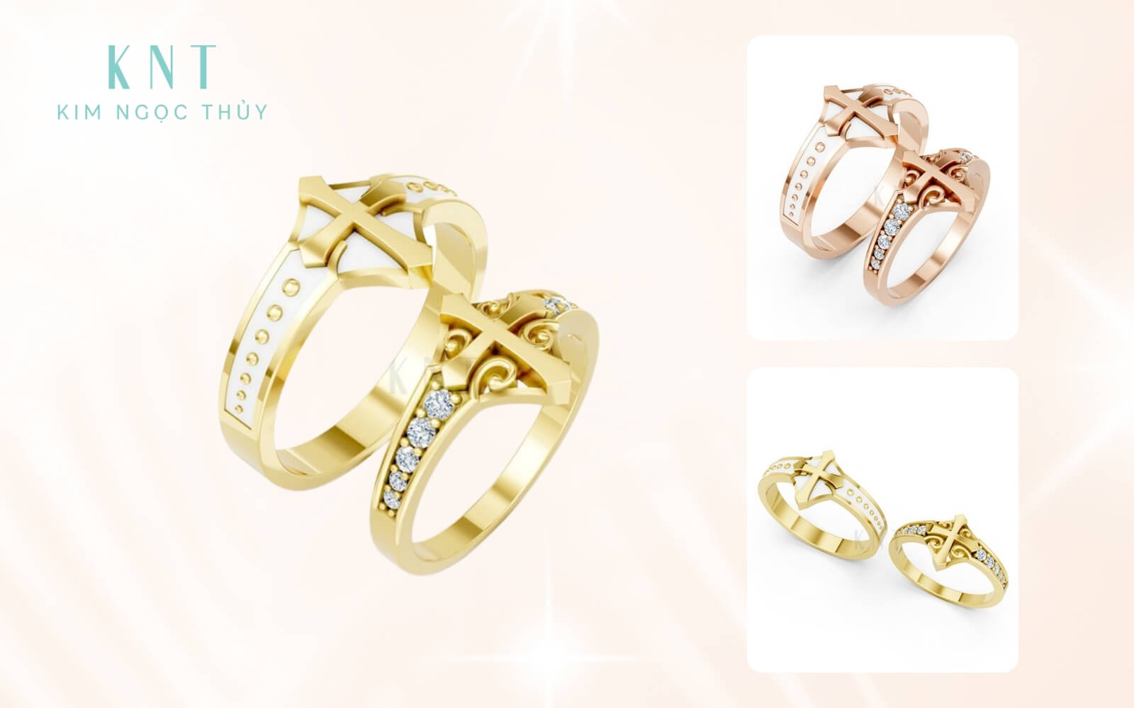 Nhẫn cưới với dạng hình tròn mang ý nghĩa vĩnh cửu không có điểm kết thúc