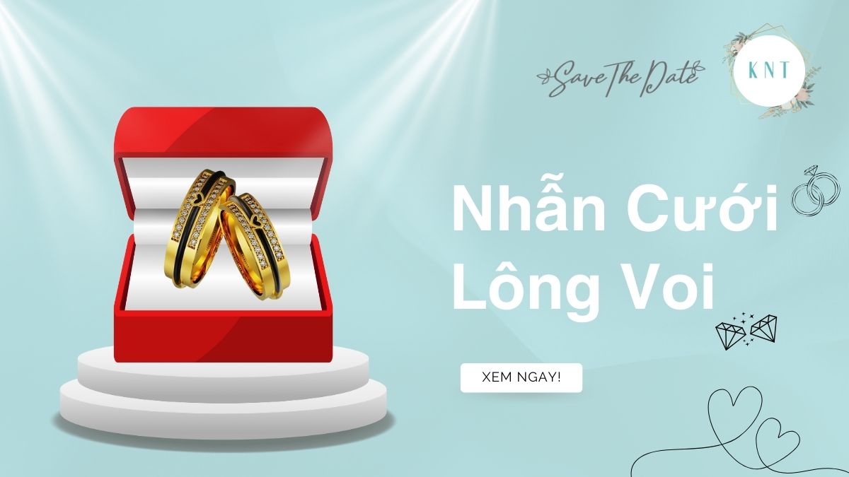 nhẫn cưới lông voi
