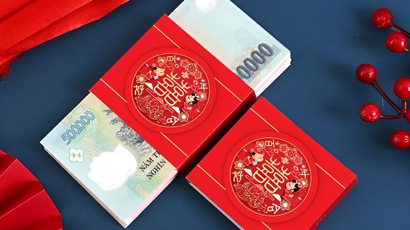 Tiền nạp tài là mục không thể thiếu trong lễ nạp tài
