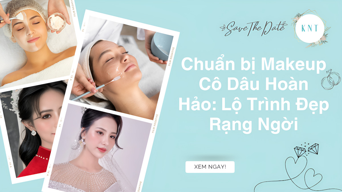 Chuẩn bị makeup cô dâu