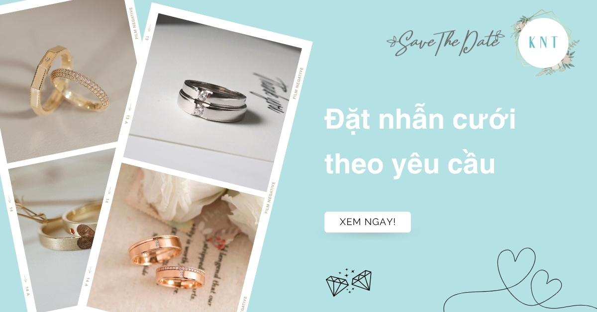 Địa chỉ đặt nhẫn cưới theo yêu cầu uy tín và chất lượng tại TPHCM