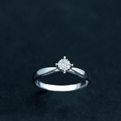 Nhẫn đính hôn R47 thiết kế tối giản và hiện đại