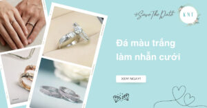 Đá màu trắng làm nhẫn cưới: Phân biệt kim cương, CZ và Moissanite