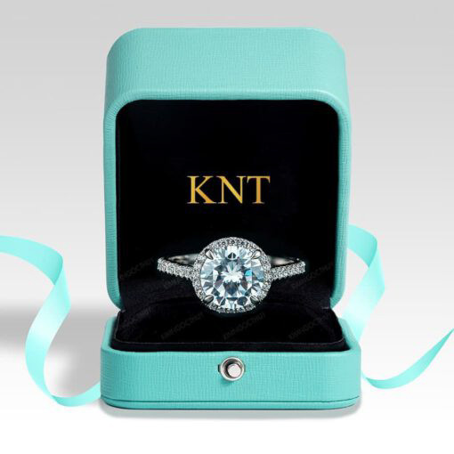 Nhẫn đính hôn DH14 đính đá chủ lớn tinh tế