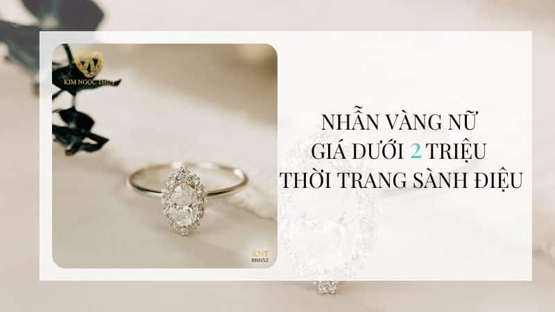 nhẫn vàng nữ giá dưới 2 triệu