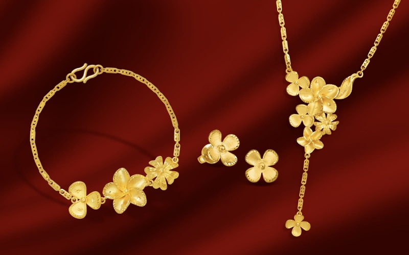 Bộ trang sức vàng làm của hồi môn cho con gái