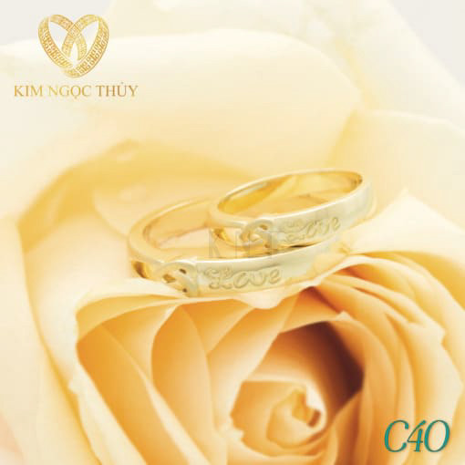 Nhẫn cưới C40 có phong cách thiết kế hiện đại