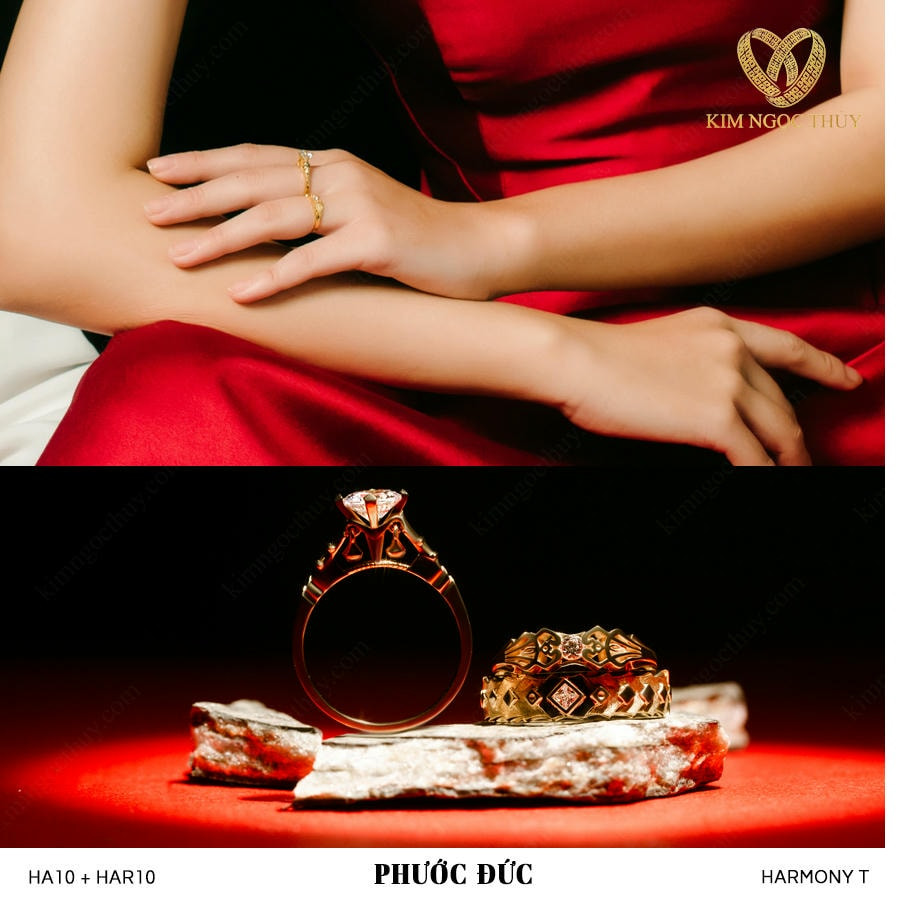 Nhẫn cưới Phước Đức: Thiết kế tinh tế, ý nghĩa sâu sắc