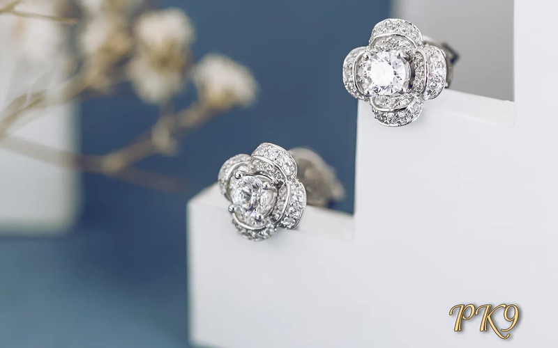 Vàng trắng: Tôn vinh vẻ lấp lánh của đá quý, mang đến nét sang trọng