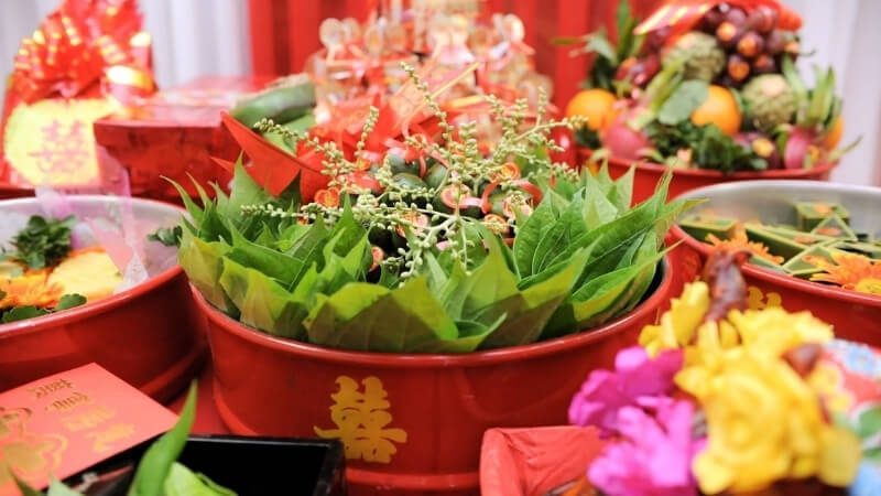 Sính lễ thể hiện sự trọn vẹn tấm lòng và sự chuẩn bị kỹ lưỡng của nhà trai dành cho nhà gái