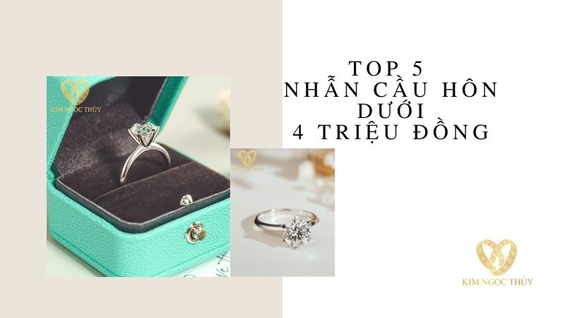nhẫn cầu hôn dưới 4 triệu
