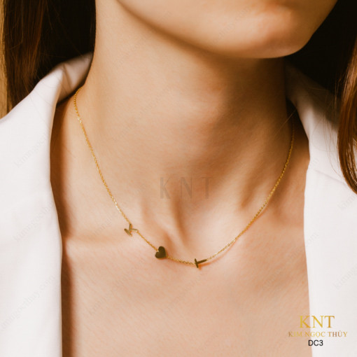Dây chuyền Just For U DC3: Thiết kế riêng, chất liệu vàng cao cấp