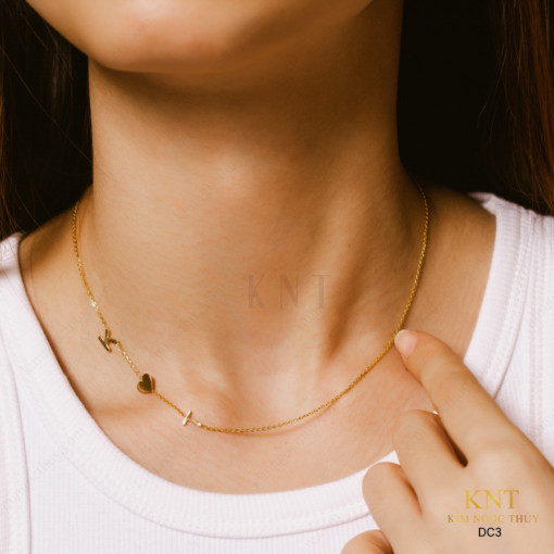 Dây chuyền Just For U DC3: Thiết kế đơn giản và tinh tế, dịu dàng