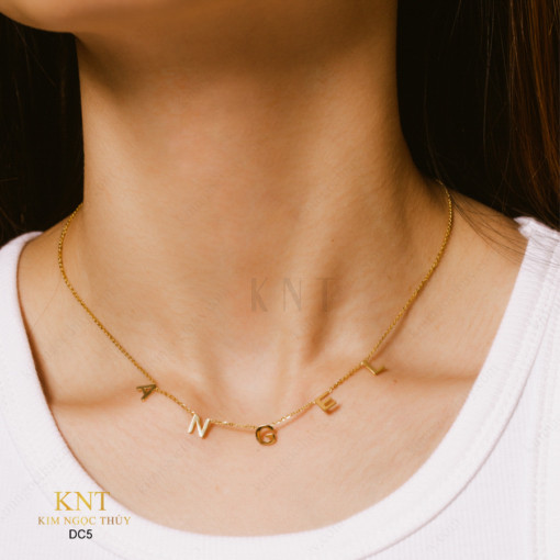 Dây chuyền Just For U DC5: Thể hiện cá tính riêng, thiết kế theo tên, chất liệu cao cấp