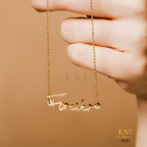 Dây Chuyền Just For U DCDC: Chất liệu vàng cao cấp, mặt dây nổi bật