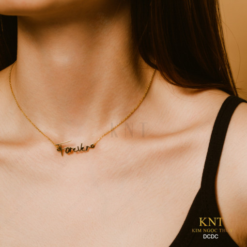 Dây Chuyền Just For U DCDC: Mặt dây chuyền chữ FOREVER bằng vàng ý nghĩa