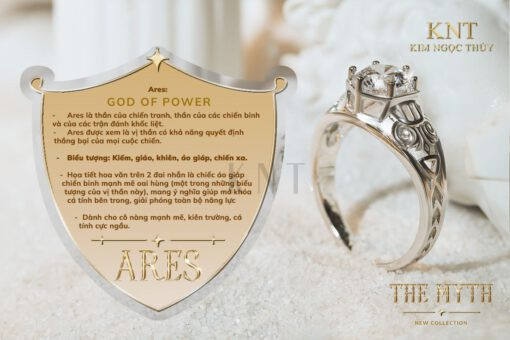 Nhẫn đính hôn R379 lấy cảm hứng từ hoa văn Hy Lạp cổ đại