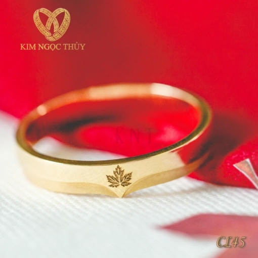 Thiết kế tinh tế, hiện đại. Nhẫn cưới CL45 là món quà hoàn hảo cho ngày trọng đại của bạn