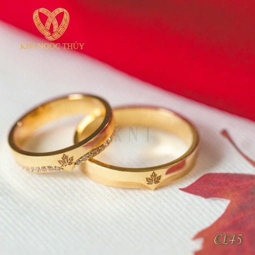 Nhẫn cưới Collab Canada CL45 - Biểu tượng tình yêu ngọt ngào, lấy cảm hứng từ lá phong