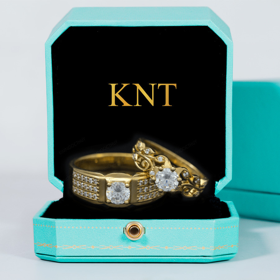 Nhẫn cưới F107 màu vàng vàng sang trọng