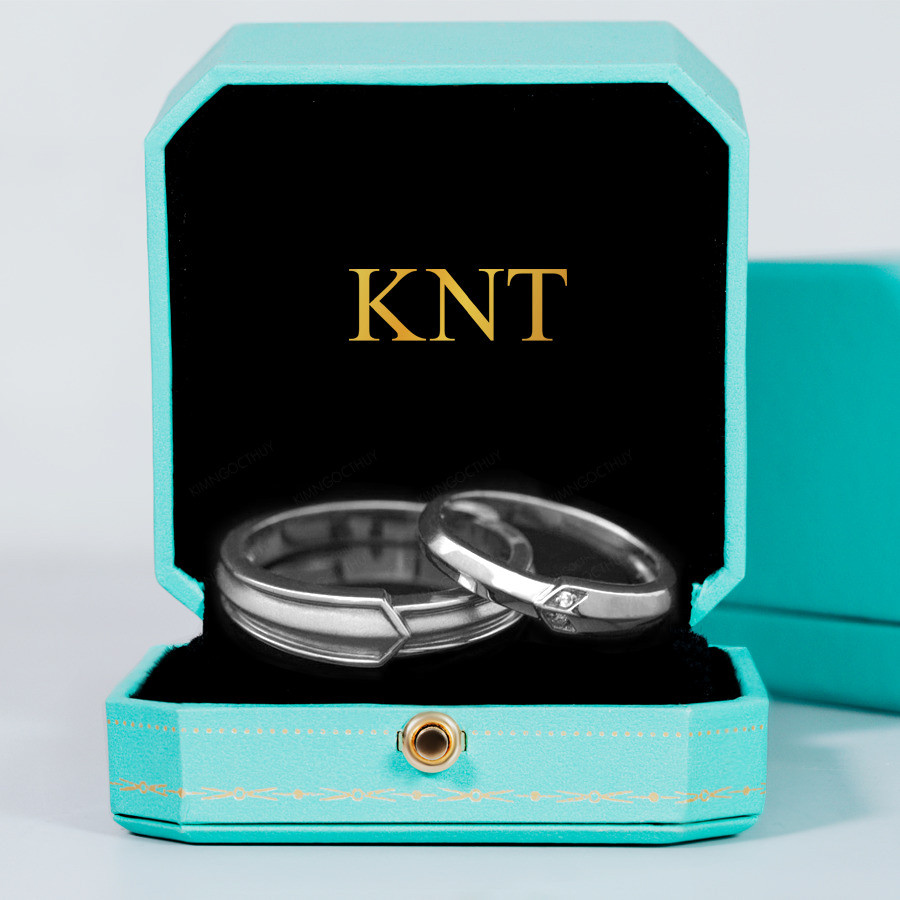 Nhẫn cưới S201 màu vàng trắng thanh lịch