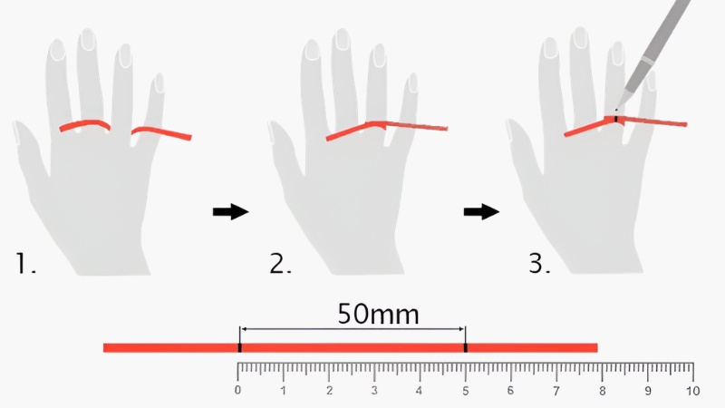 Cách đo size nhẫn tại nhà bằng giấy và thước