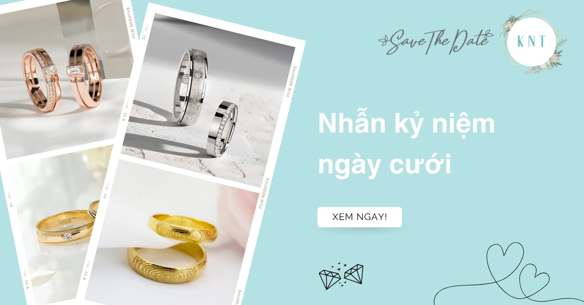 Nhẫn kỷ niệm ngày cưới: Bí quyết chọn quà ý nghĩa theo cột mốc