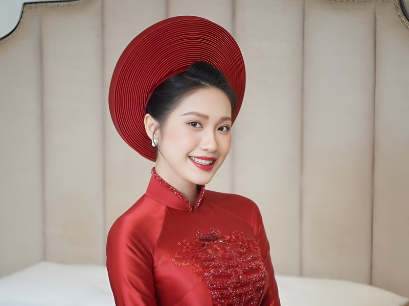 Cách đội mấn chuẩn giúp cô dâu thêm rạng rỡ.