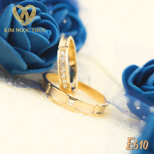 Nhẫn cưới E610 thể hiện sự đồng điệu ở cặp đôi