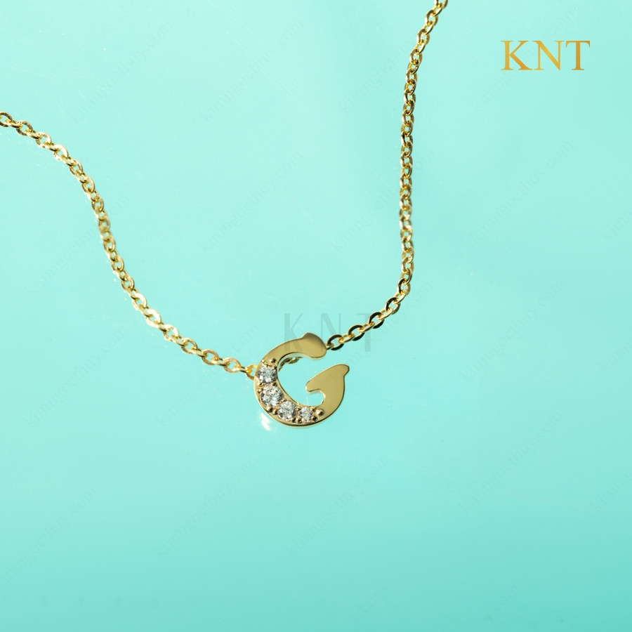 Dây chuyền Freedom Sky chữ G chế tác tinh tế, chất liệu vàng cao cấp