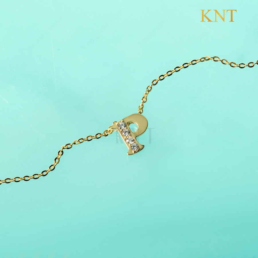 Dây Chuyền Freedom Sky Chữ P: Thiết kế tinh tế, cá tính. Chất liệu cao cấp, phù hợp làm quà tặng