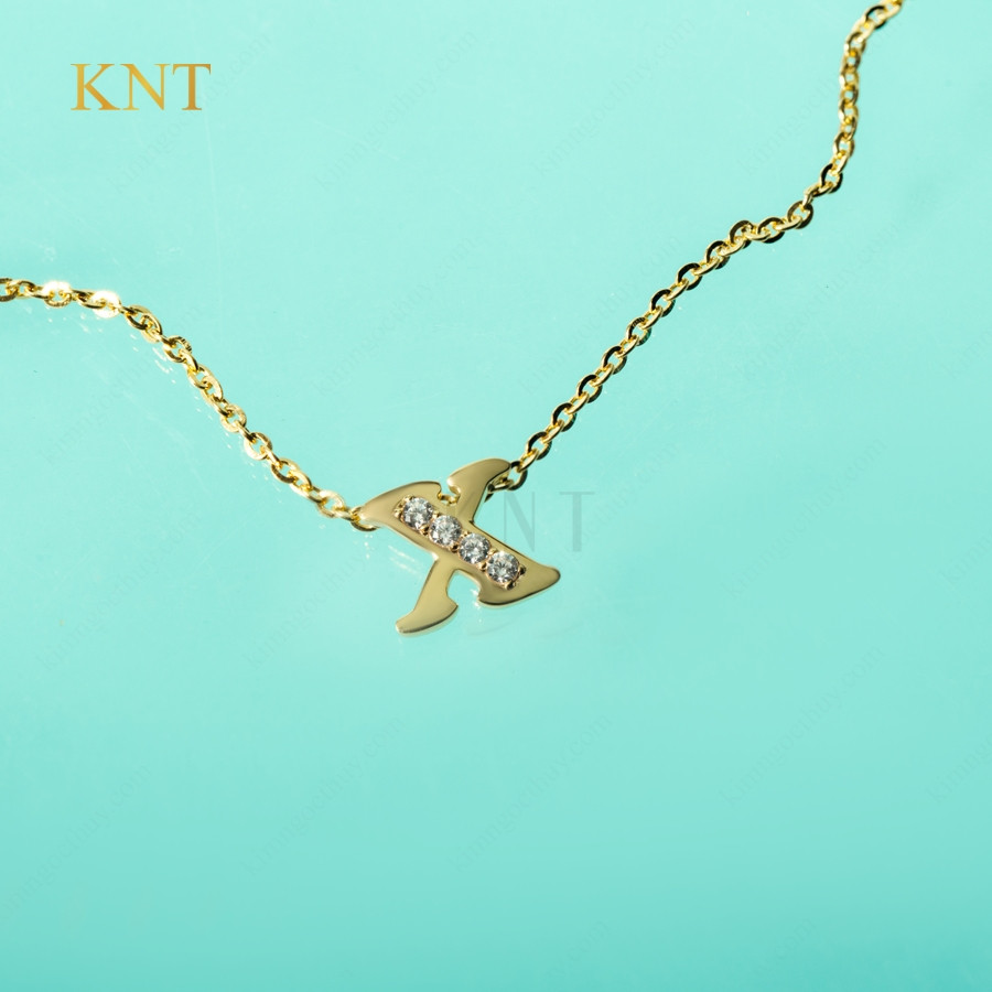 Dây chuyền Freedom Sky chữ X: Thiết kế tinh tế, vàng 607 cao cấp