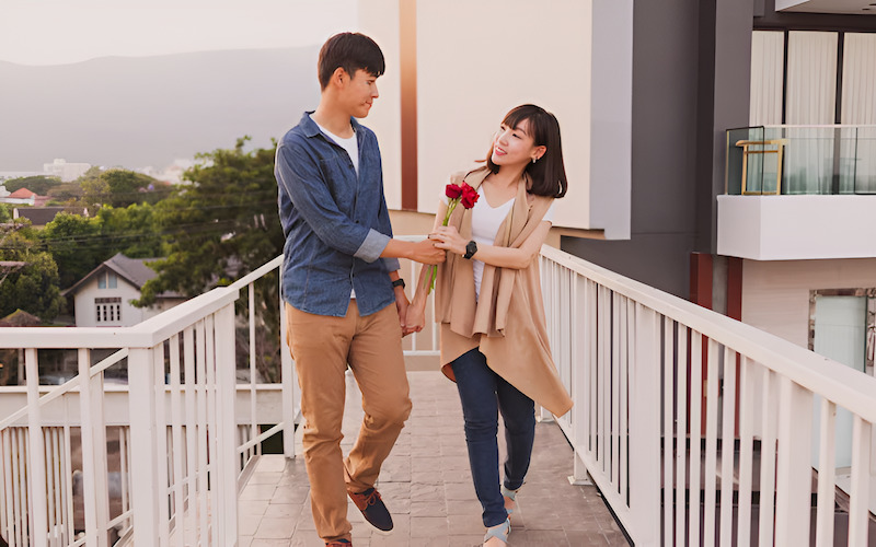 Không gian riêng tư giúp khoảnh khắc cầu hôn thêm ngọt ngào và đáng nhớ