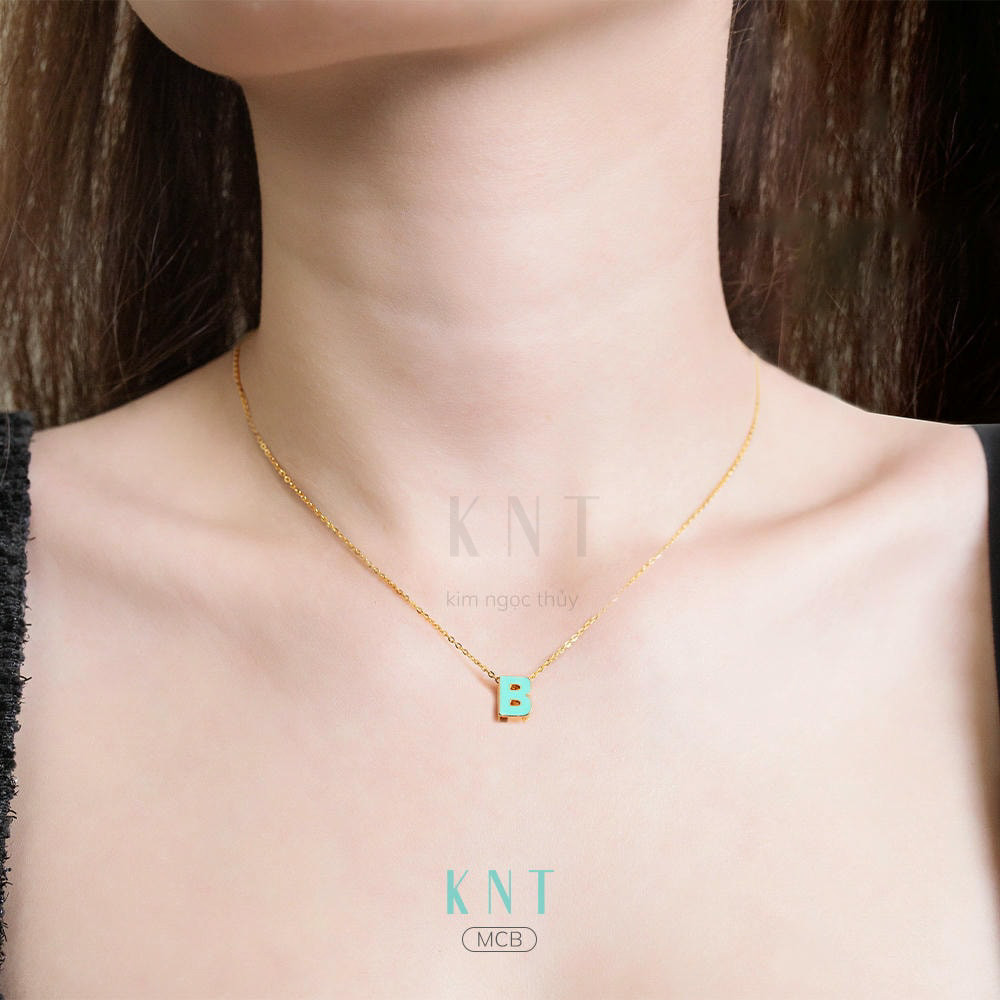 Mặt dây chuyền Sea La Vie chữ B - Thiết kế tinh tế từ Kim Ngọc Thủy