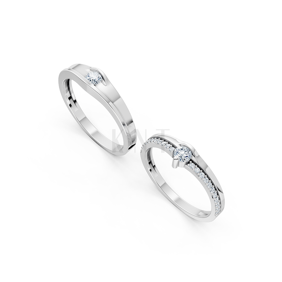 Nhẫn cặp vàng CV214 phù hợp với nhiều phong cách