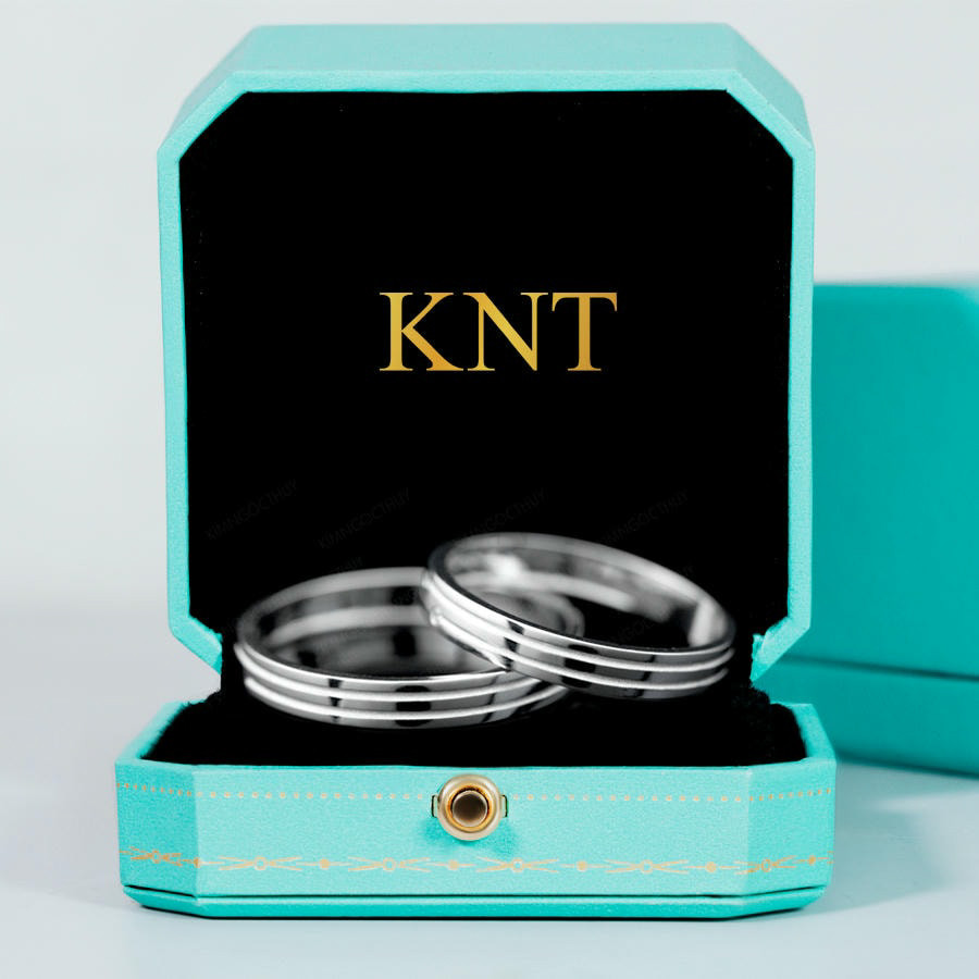 Nhẫn cặp vàng CV37: Thiết kế tinh tế, hiện đại