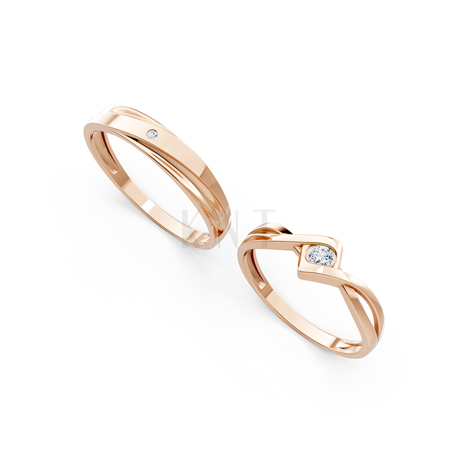 Nhẫn cặp vàng CV40 tạo cảm giác thoải mái khi đeo