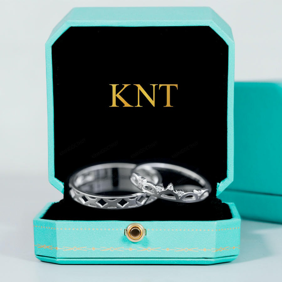 Nhẫn cặp vàng CV41 từ Kim Ngọc Thủy: Kết hợp giữa cổ điển và hiện đại