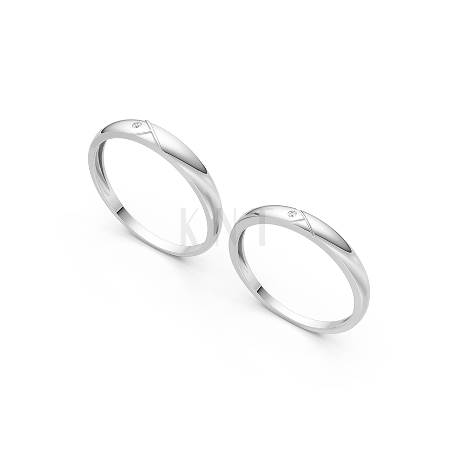 Nhẫn cặp vàng CV53 phù hợp với nhiều phong cách