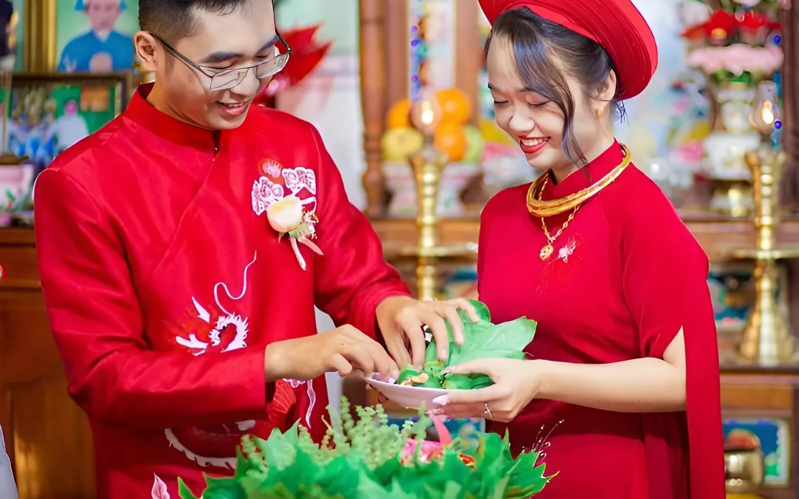 Quan niệm kiêng kỵ dùng dao cắt cau trong đám cưới